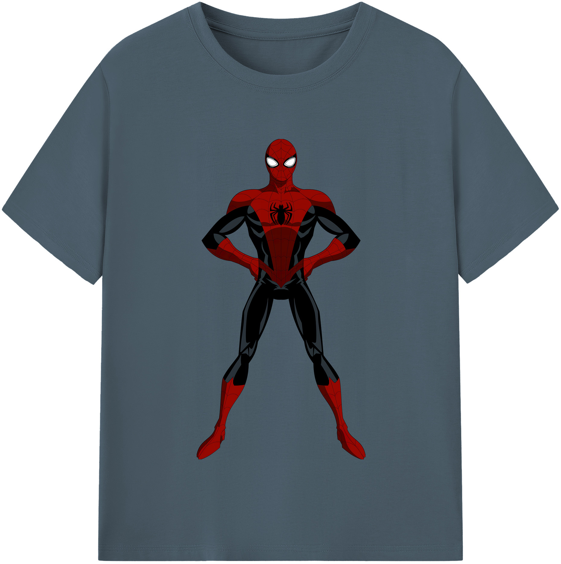 （画像用） Spider Man スパイダーマン 綿100％半袖Tシャツ（フロントプリント）